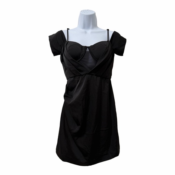 NBD Dresses & Skirts - NBD Womens Myles Corset Mini Dress Size S Black LBD Dark Romantic Party Rave NWT